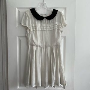 Louche White Baby Doll Dress